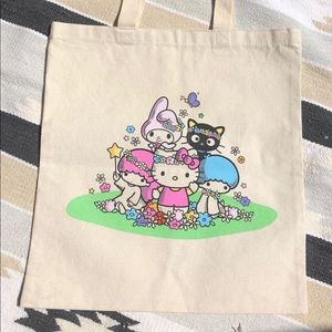 Hello Kitty x Loot Crate Cotton Canvas ToteBag New